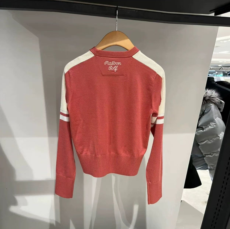 レディースゴルフウェアマルボーンニットセーター